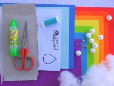 DIY Móvil de colores