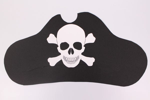 sombrero de pirata para niños diy
