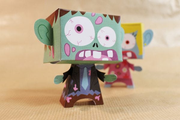 manualidades de zombies para niños