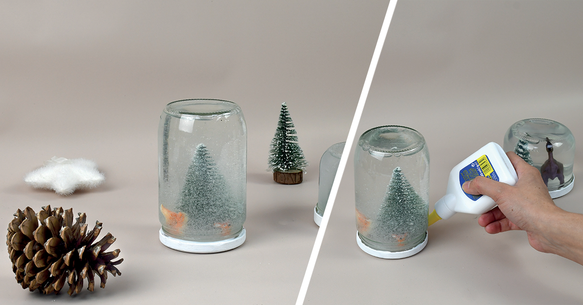 Taller DIY de bolas de nieve navideñas