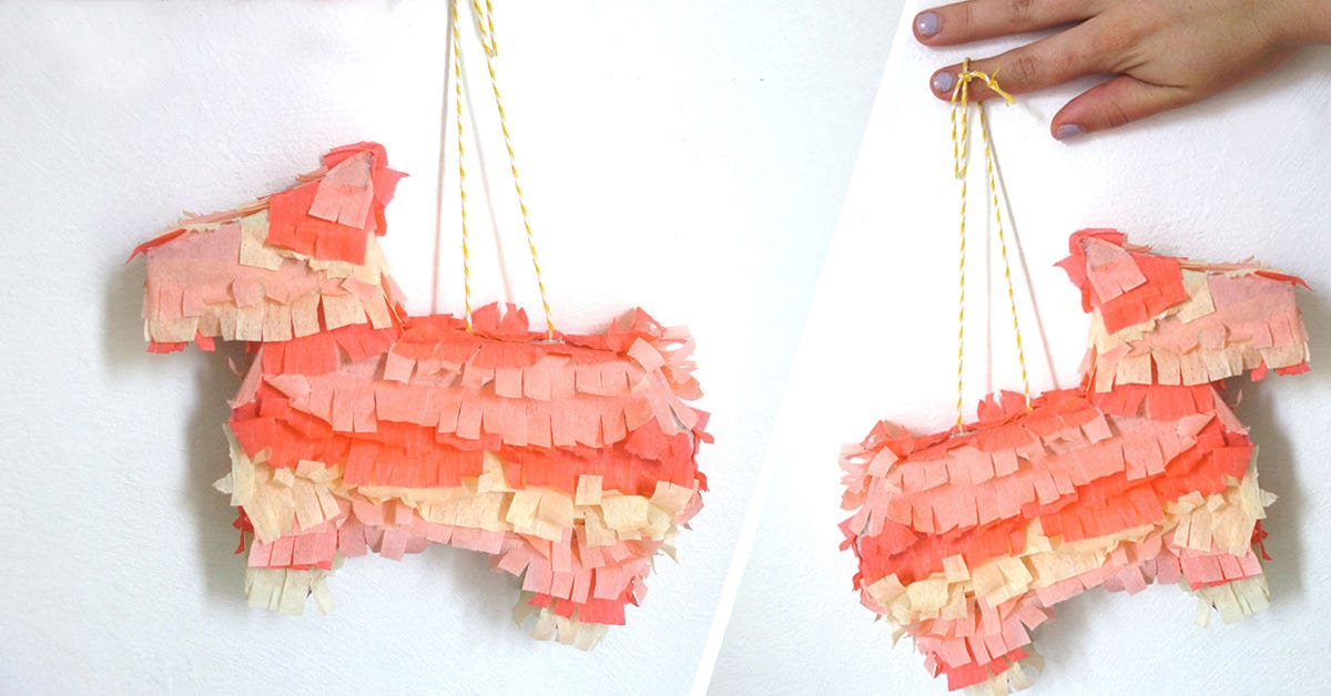 DIY pinata de caramelos para fiestas