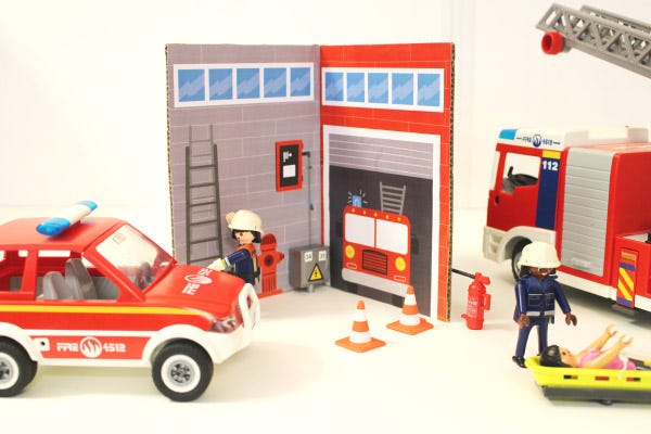 estacion de bomberos DIY