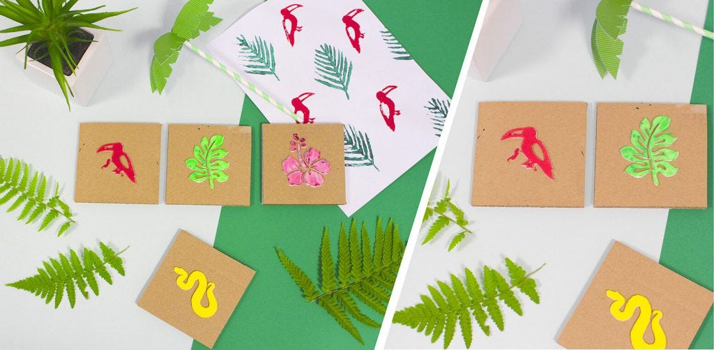 Sellos tropicales DIY