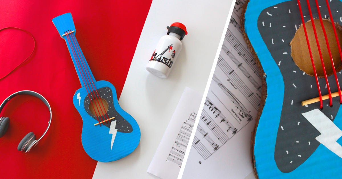 DIY Ukelele de cartón