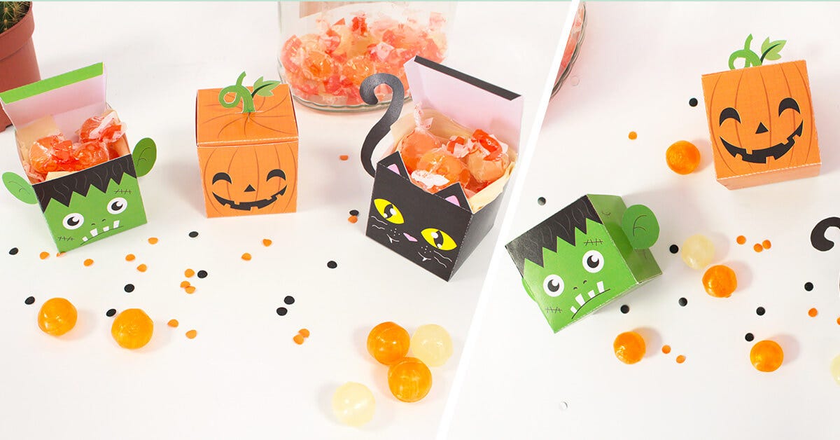 DIY Cajas de bombones para Halloween