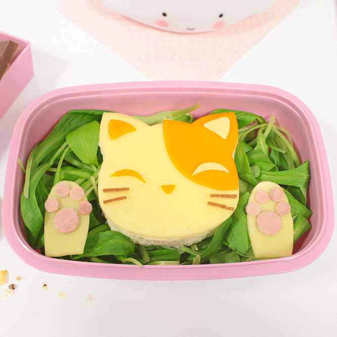 Fun food sandwich gato