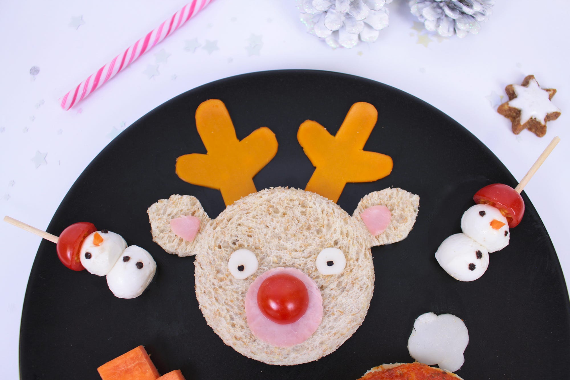 Fun food sandwich de Navidad