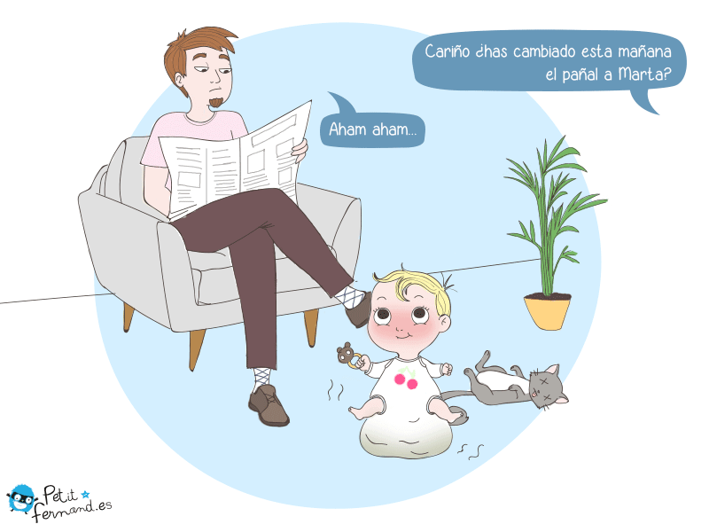 viñeta de humor para padres