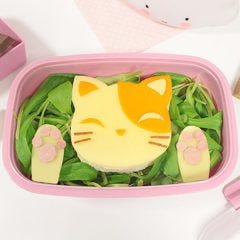 meriendas divertidas: sandwich en forma de gato