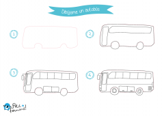 tutorial de cómo dibujar: un autobús