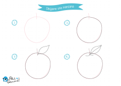 aprende a dibujar una manzana paso a paso 