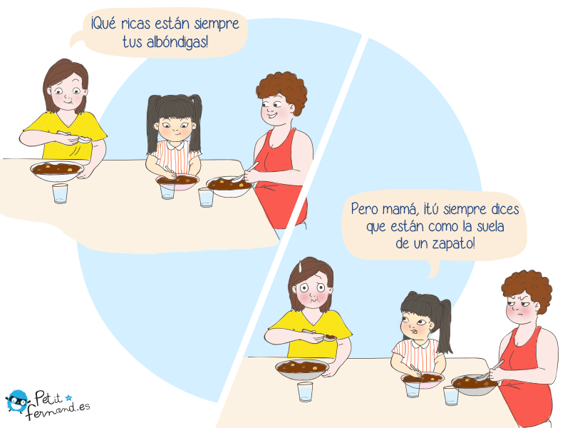 humor para padres: la comida de la suegra