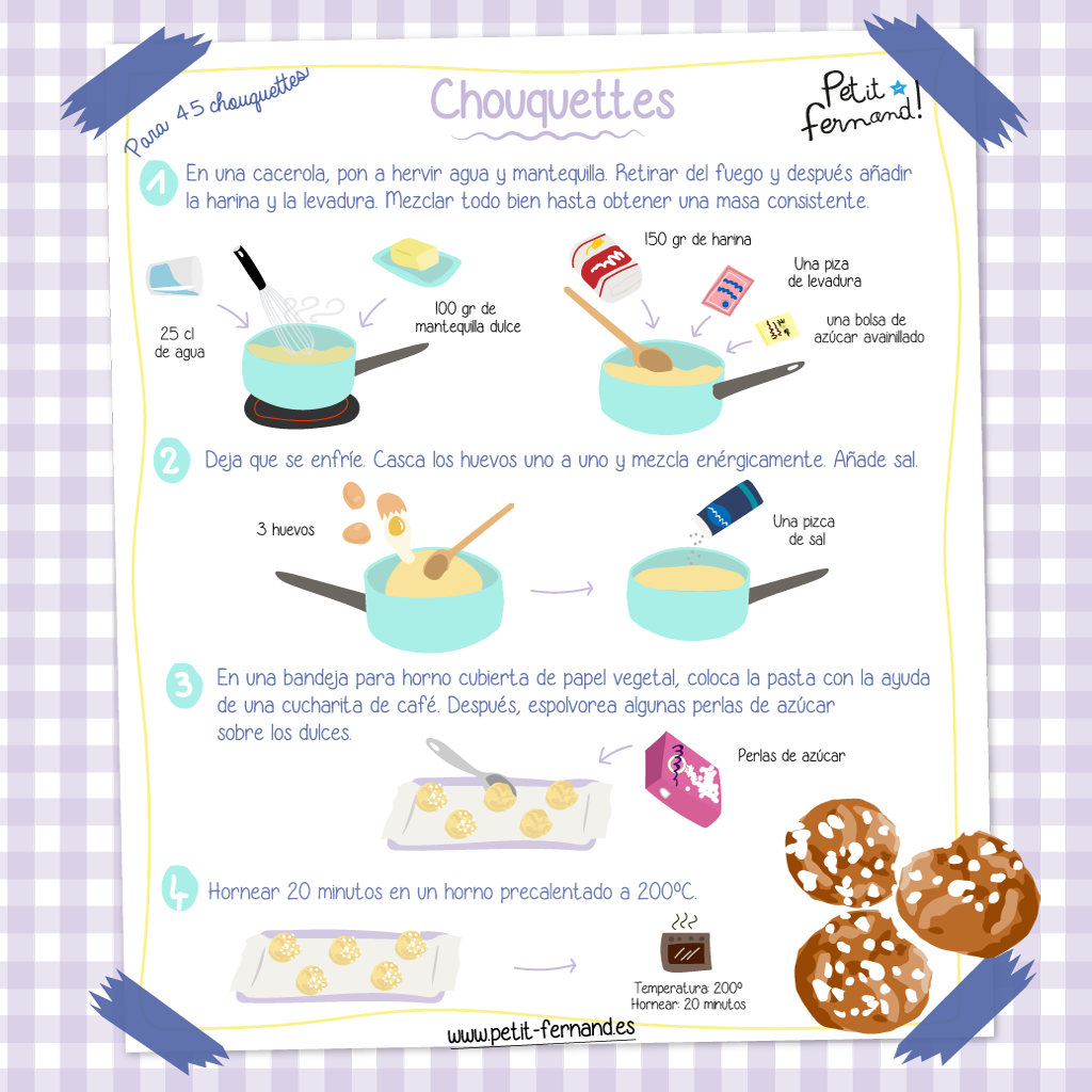 Receta de Chouquettes