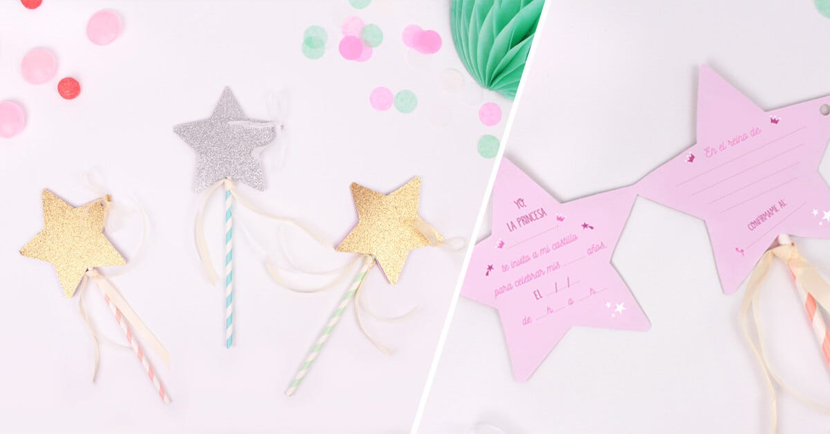 DIY Invitación Cumpleaños Varita Mágica