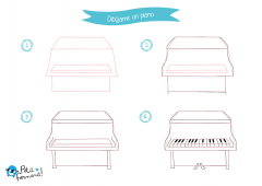 Dibuja paso a paso un instrumento musical