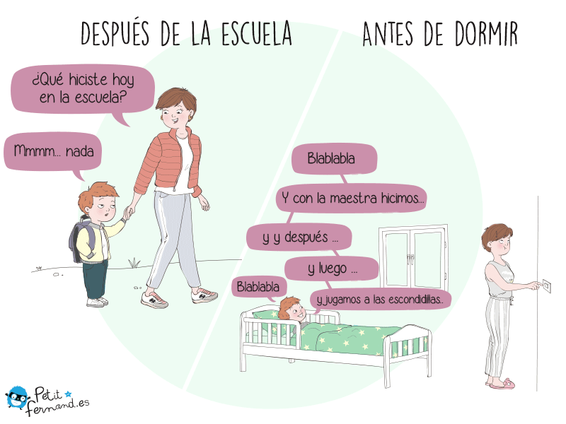 Después de la escuela y antes de dormir