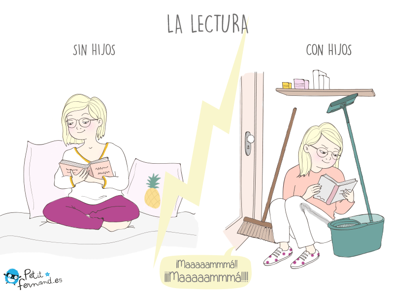 Momento de lectura de las mamás