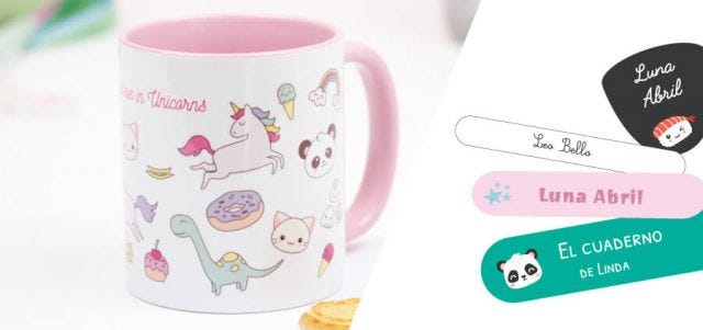 Productos personalizados al estilo kawaii