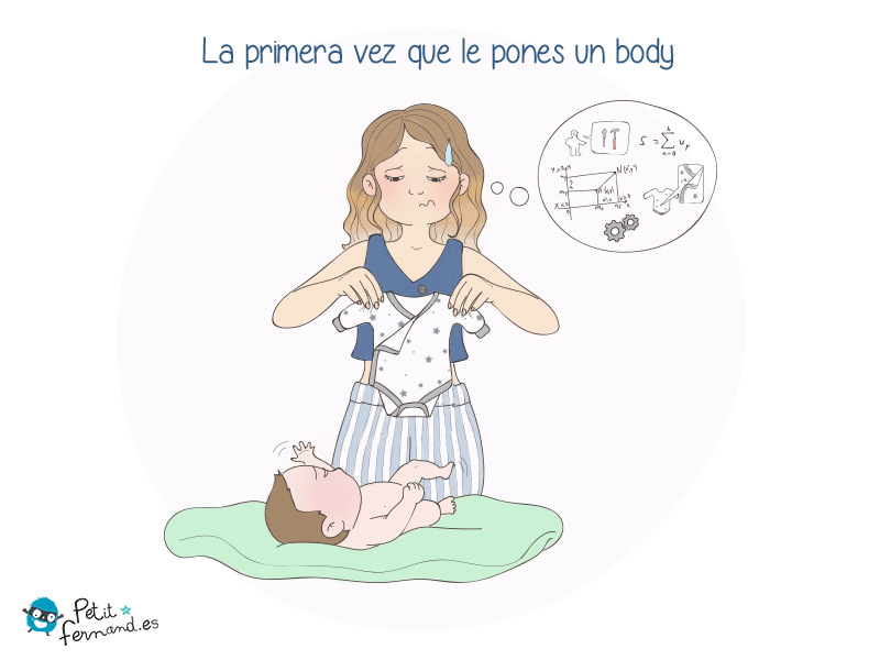 ¡Poner un body a un bebé puede ser más complicado que lo previsto!