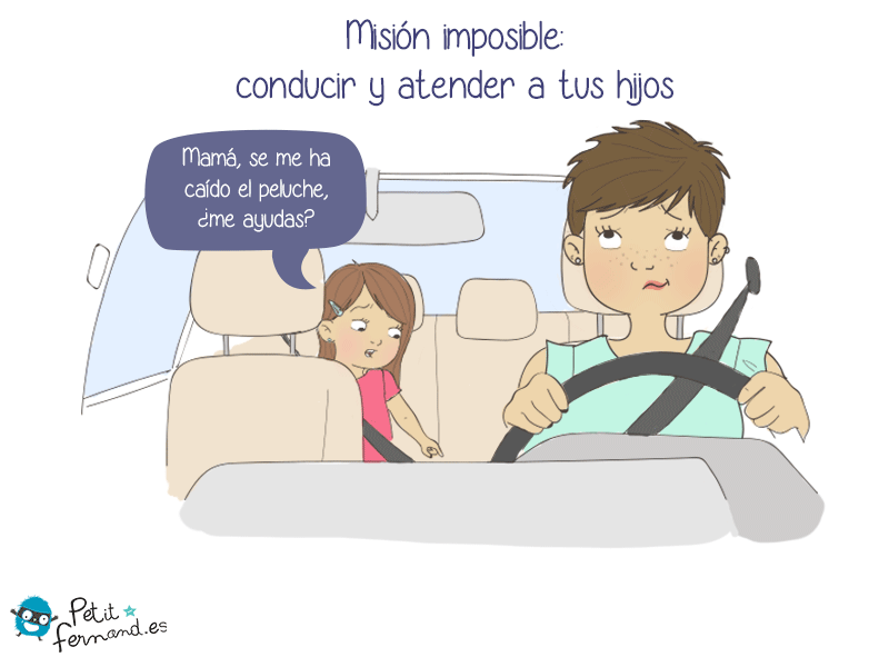 ¡Conducir con hijos pequeños es todo un desafío!