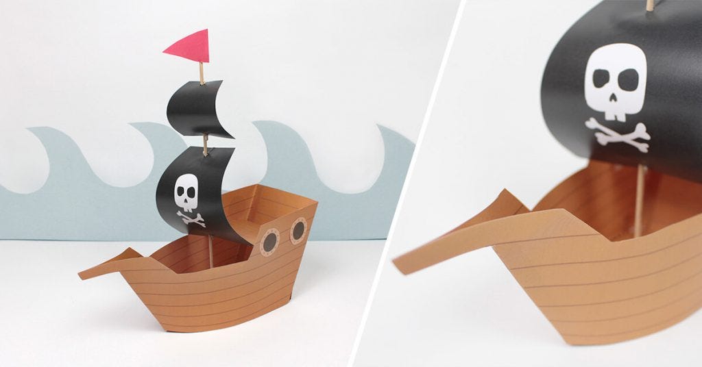 ¡Realiza fácilmente un barco pirata!
