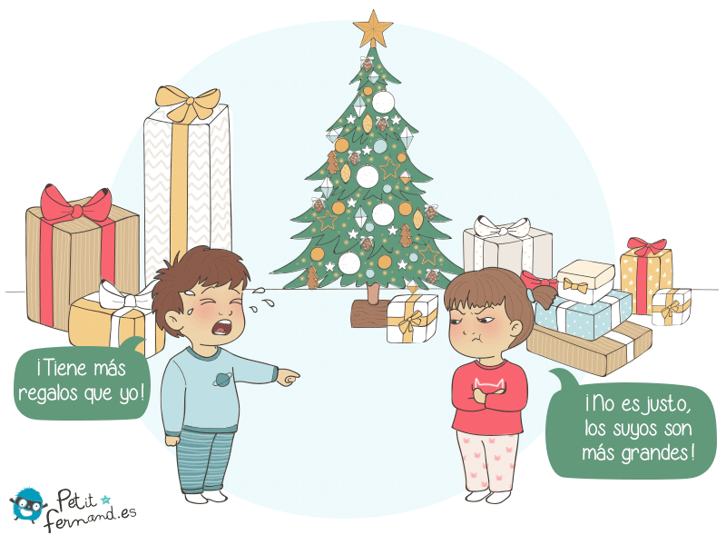 Regalos de Navidad con los niños