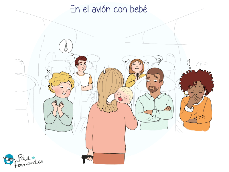 En avión, en tren o en bus, hay que estar listo para viajar con un bebé.