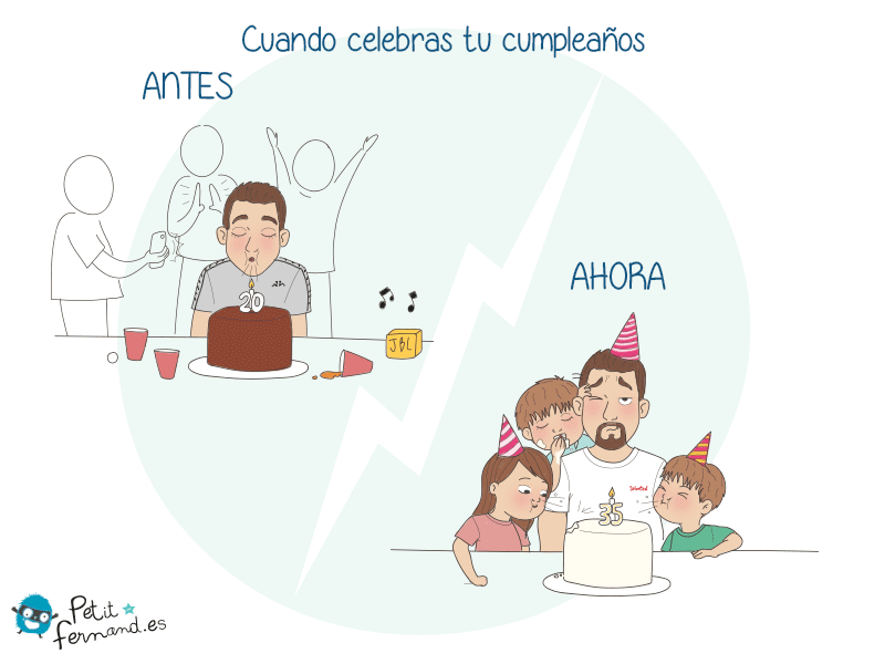 Cuando te convierte en padre, hay muchas cosas que cambian: ¡hasta sus cumpleaños!