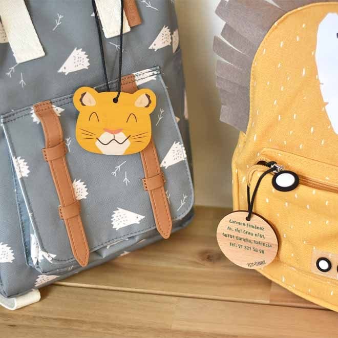 Etiquetas para mochilas hot sale